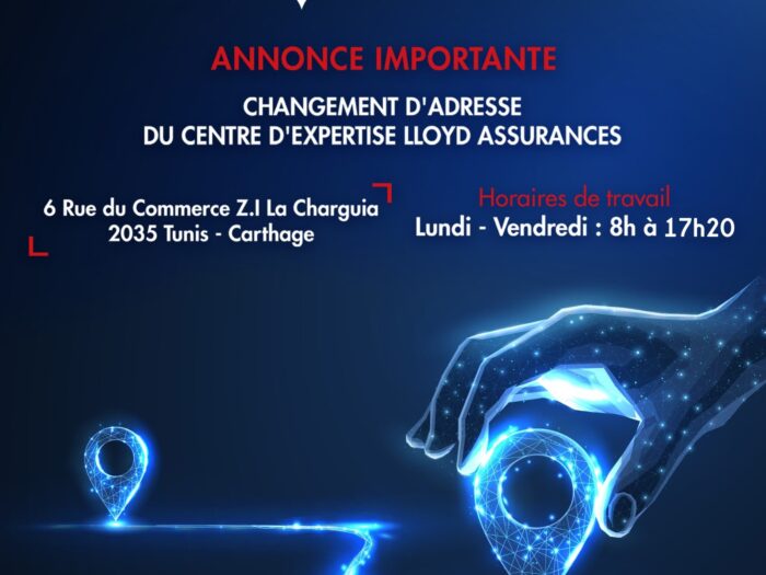 Notre centre d&rsquo;expertise Lloyd Assurances change d&rsquo;adresse !